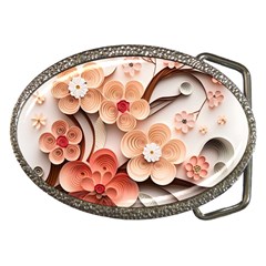 Sakura Flowers Flower Pink Blossom Spring Belt Buckles by danenraven