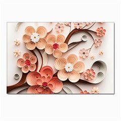 Sakura Flowers Flower Pink Blossom Spring Postcard 4 x 6  (pkg Of 10) by danenraven