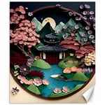 Japanese Garden Flowers Landscape Canvas 8  x 10  8.15 x9.66  Canvas - 1