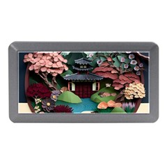 Japanese Garden Flowers Landscape Memory Card Reader (mini) by danenraven