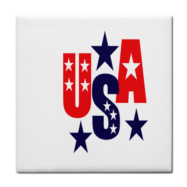 Usa Stars Fourth Of July Symbol America Usa Stars Tile Coaster