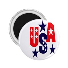 Usa Stars Fourth Of July Symbol America Usa Stars 2 25  Magnets by Wegoenart