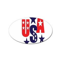 Usa Stars Fourth Of July Symbol America Usa Stars Sticker Oval (10 Pack) by Wegoenart