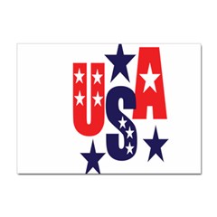 Usa Stars Fourth Of July Symbol America Usa Stars Sticker A4 (10 Pack) by Wegoenart