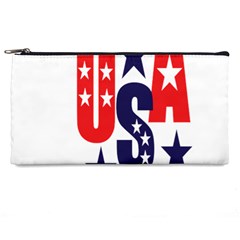 Usa Stars Fourth Of July Symbol America Usa Stars Pencil Case by Wegoenart