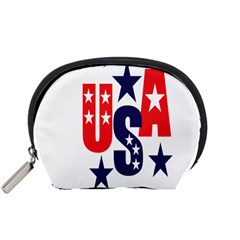 Usa Stars Fourth Of July Symbol America Usa Stars Accessory Pouch (small) by Wegoenart