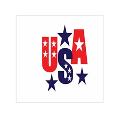 Usa Stars Fourth Of July Symbol America Usa Stars Square Satin Scarf (30  X 30 ) by Wegoenart