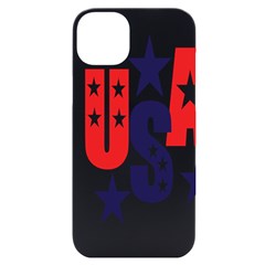 Usa Stars Fourth Of July Symbol America Usa Stars Iphone 14 Plus Black Uv Print Case