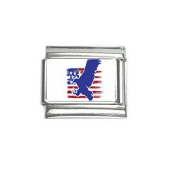 Usa Flag Eagle Symbol American Bald Eagle Country Italian Charm (9mm) by Wegoenart