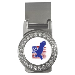 Usa Flag Eagle Symbol American Bald Eagle Country Money Clips (cz)  by Wegoenart