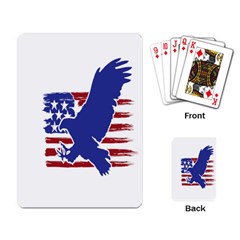 Usa Flag Eagle Symbol American Bald Eagle Country Playing Cards Single Design (rectangle) by Wegoenart