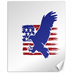 Usa Flag Eagle Symbol American Bald Eagle Country Canvas 16  X 20  by Wegoenart