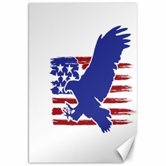 Usa Flag Eagle Symbol American Bald Eagle Country Canvas 20  X 30  by Wegoenart