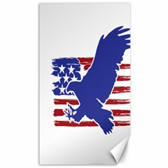 Usa Flag Eagle Symbol American Bald Eagle Country Canvas 40  X 72  by Wegoenart