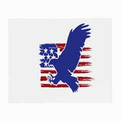 Usa Flag Eagle Symbol American Bald Eagle Country Small Glasses Cloth (2 Sides) by Wegoenart