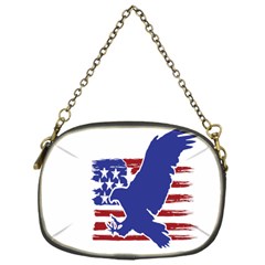 Usa Flag Eagle Symbol American Bald Eagle Country Chain Purse (one Side) by Wegoenart