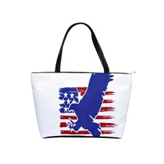 Usa Flag Eagle Symbol American Bald Eagle Country Classic Shoulder Handbag by Wegoenart