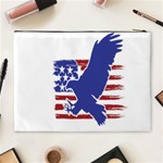 Usa Flag Eagle Symbol American Bald Eagle Country Cosmetic Bag (XL) Back