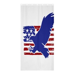 Usa Flag Eagle Symbol American Bald Eagle Country Shower Curtain 36  X 72  (stall)  by Wegoenart