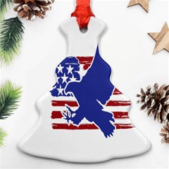 Usa Flag Eagle Symbol American Bald Eagle Country Ornament (christmas Tree) 