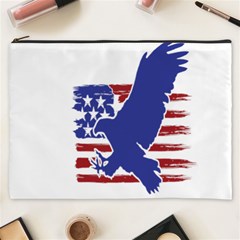 Usa Flag Eagle Symbol American Bald Eagle Country Cosmetic Bag (xxxl) by Wegoenart