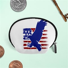 Usa Flag Eagle Symbol American Bald Eagle Country Accessory Pouch (small) by Wegoenart