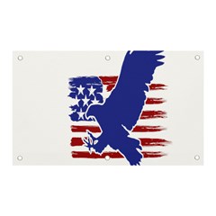 Usa Flag Eagle Symbol American Bald Eagle Country Banner And Sign 5  X 3  by Wegoenart