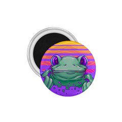 Frog Animal Sun Amphibian Figure Digital Art 1 75  Magnets by Wegoenart