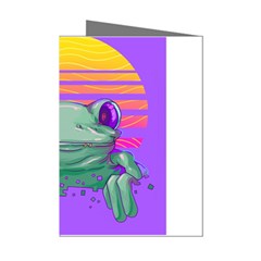 Frog Animal Sun Amphibian Figure Digital Art Mini Greeting Cards (pkg Of 8)