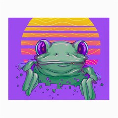 Frog Animal Sun Amphibian Figure Digital Art Small Glasses Cloth by Wegoenart