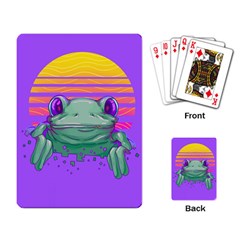 Frog Animal Sun Amphibian Figure Digital Art Playing Cards Single Design (rectangle)