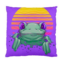 Frog Animal Sun Amphibian Figure Digital Art Standard Cushion Case (one Side) by Wegoenart