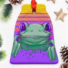 Frog Animal Sun Amphibian Figure Digital Art Ornament (bell)