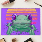 Frog Animal Sun Amphibian Figure Digital Art Cosmetic Bag (XXL) Back