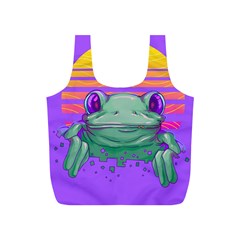 Frog Animal Sun Amphibian Figure Digital Art Full Print Recycle Bag (s) by Wegoenart