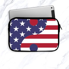 Yang Yin America Flag Abstract Art Asian Balance Apple Ipad Mini Zipper Cases by Wegoenart