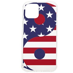 Yang Yin America Flag Abstract Art Asian Balance Iphone 12 Pro Max Tpu Uv Print Case by Wegoenart