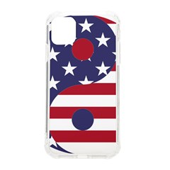 Yang Yin America Flag Abstract Art Asian Balance Iphone 11 Tpu Uv Print Case by Wegoenart