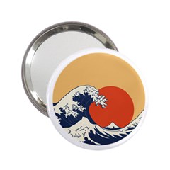 The Great Wave Off Kanagawa Waves 2 25  Handbag Mirrors by Wegoenart