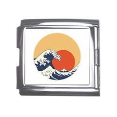 The Great Wave Off Kanagawa Waves Mega Link Italian Charm (18mm) by Wegoenart