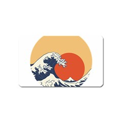 The Great Wave Off Kanagawa Waves Magnet (name Card) by Wegoenart