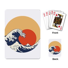 The Great Wave Off Kanagawa Waves Playing Cards Single Design (rectangle) by Wegoenart