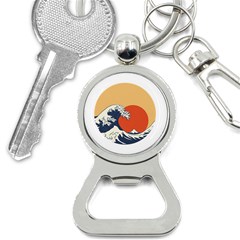 The Great Wave Off Kanagawa Waves Bottle Opener Key Chain by Wegoenart