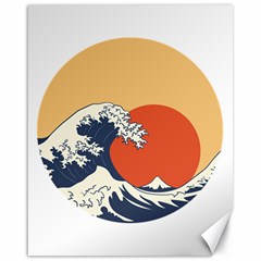 The Great Wave Off Kanagawa Waves Canvas 16  X 20  by Wegoenart