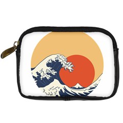 The Great Wave Off Kanagawa Waves Digital Camera Leather Case by Wegoenart