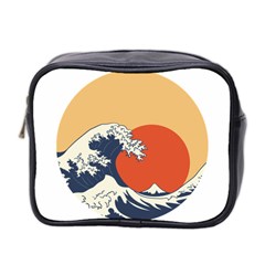 The Great Wave Off Kanagawa Waves Mini Toiletries Bag (two Sides) by Wegoenart