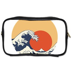 The Great Wave Off Kanagawa Waves Toiletries Bag (one Side) by Wegoenart