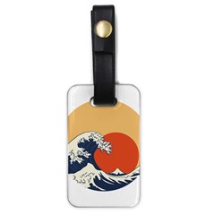 The Great Wave Off Kanagawa Waves Luggage Tag (one Side) by Wegoenart