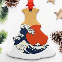 The Great Wave Off Kanagawa Waves Ornament (christmas Tree) 