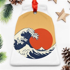 The Great Wave Off Kanagawa Waves Ornament (bell)